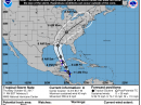 Five-day cone of probability for TS Nate. [NHC graphic]